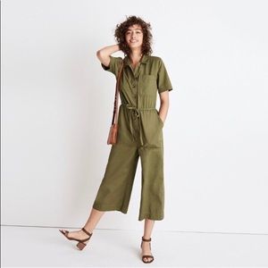 Madewell wide leg utility jumpsuit size 2